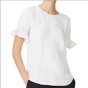Club Monaco White Top | Workwear blouse